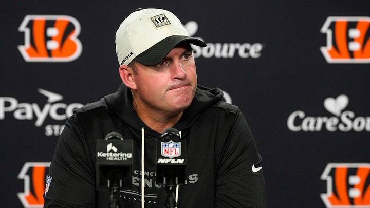 Cincinnati Bengals head coach Zac Taylor speaks in the post game press conference after the NFL Preseason game between the Cincinnati Bengals and the Detroit Lions at Paycor Stadium in Cincinnati on Thursday, Aug. 13, 2026. The Bengals won the preseason opener, 16-14. Cincinnati Bengals head coach Zac Taylor speaks in the post game press conference after the NFL Preseason game between the Cincinnati Bengals and the Detroit Lions at Paycor Stadium in Cincinnati on Thursday, Aug. 13, 2026. The Bengals won the preseason opener, 16-14.