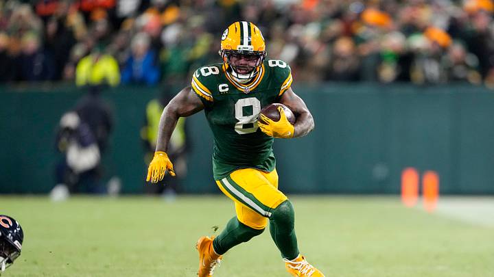 Green Bay Packers running back Josh Jacobs.