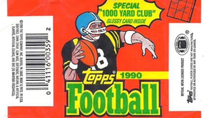 1990 Topps Football Pack Wrapper 