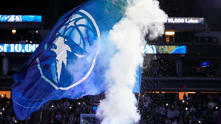 Feb 27, 2024; Minneapolis, Minnesota, USA; Minnesota Timberwolves mascot Crunch before the game against the San Antonio Spurs at Target Center. Mandatory Credit: Brad Rempel-Imagn Images Feb 27, 2024; Minneapolis, Minnesota, USA; Minnesota Timberwolves mascot Crunch before the game against the San Antonio Spurs at Target Center. Mandatory Credit: Brad Rempel-Imagn Images