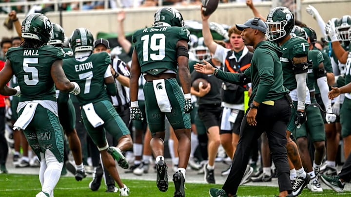 Michigan State's Youngstown State's during the second quarter on Saturday, Sept. 13, 2025, at Spartan Stadium in East Lansing. Michigan State's Youngstown State's during the second quarter on Saturday, Sept. 13, 2025, at Spartan Stadium in East Lansing.