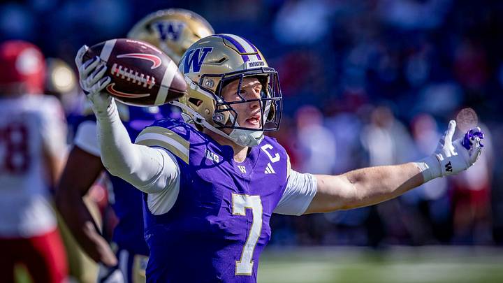 Alex McLaughlin holds up his Apple Cup interception. Alex McLaughlin holds up his Apple Cup interception.