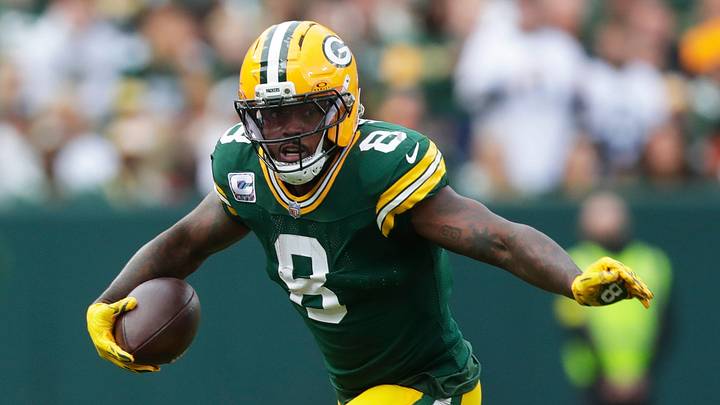 Green Bay Packers running back Josh Jacobs. Green Bay Packers running back Josh Jacobs.