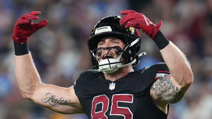 Cardinals tight end Trey McBride will be the first player taken at his position in most fantasy football drafts. 