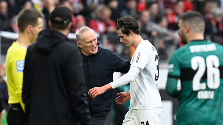 Merlin Röhl musste gegen den VfB mit glatt Rot vom Platz