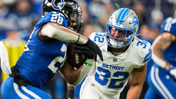 Detroit Lions safety Brian Branch (32). Detroit Lions safety Brian Branch (32).