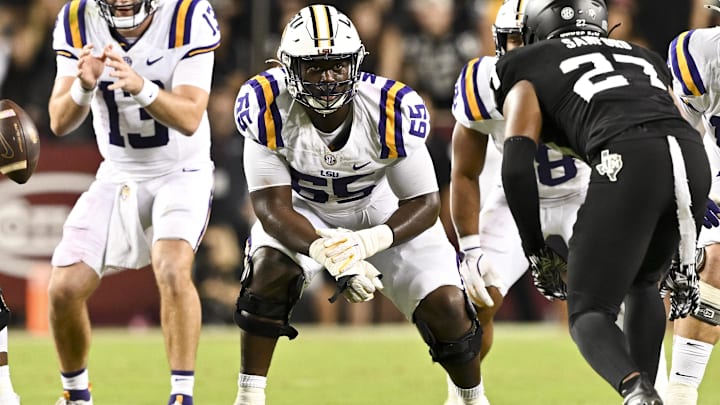 Paul Mubenga (65) visited Nebraska over the weekend. He remains a top target along the offensive line. 