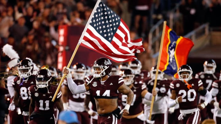 Nov 23, 2023; Starkville, Mississippi, USA; Mississippi State Bulldogs linebacker Nathaniel Watson