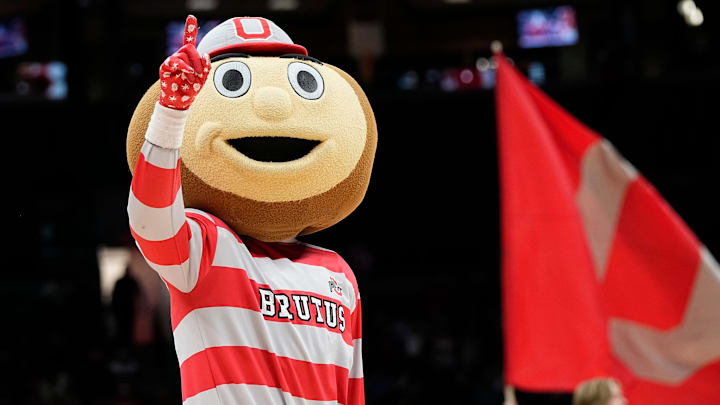 Ohio State Buckeyes mascot Brutus. Ohio State Buckeyes mascot Brutus.