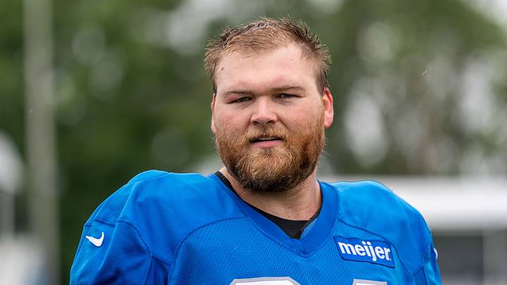 Aug 2, 2026; Allen Park, MI, USA; Detroit Lions center Cade Mays (64) Mandatory Credit: Paul Barnick-Imagn Images Aug 2, 2026; Allen Park, MI, USA; Detroit Lions center Cade Mays (64) Mandatory Credit: Paul Barnick-Imagn Images