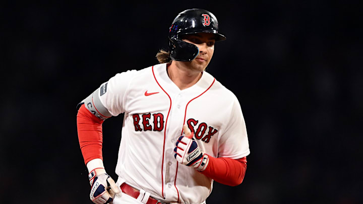 Jul 22, 2023; Boston, Massachusetts, USA; Boston Red Sox first baseman Triston Casas (36) runs the bases after hitting a two-run home run against the New York Mets during the sixth inning at Fenway Park. Mandatory Credit: Brian Fluharty-Imagn Images Jul 22, 2023; Boston, Massachusetts, USA; Boston Red Sox first baseman Triston Casas (36) runs the bases after hitting a two-run home run against the New York Mets during the sixth inning at Fenway Park. Mandatory Credit: Brian Fluharty-Imagn Images