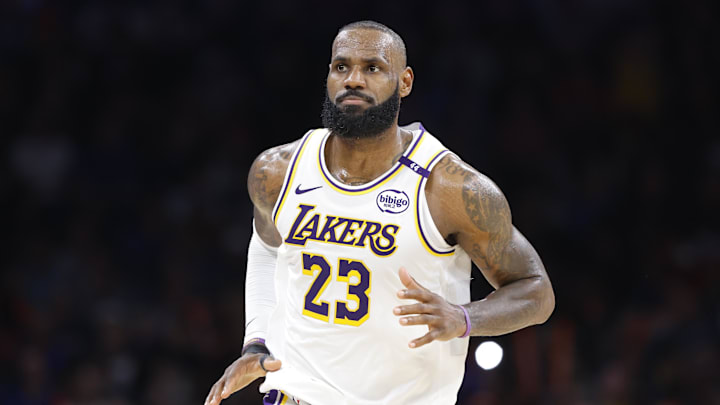 Los Angeles Lakers forward LeBron James on Apr 6, 2025. Los Angeles Lakers forward LeBron James on Apr 6, 2025.