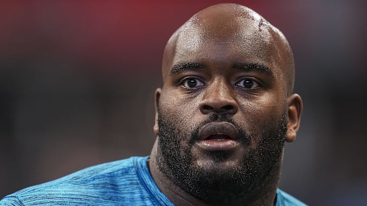 Carolina Panthers offensive tackle Taylor Moton