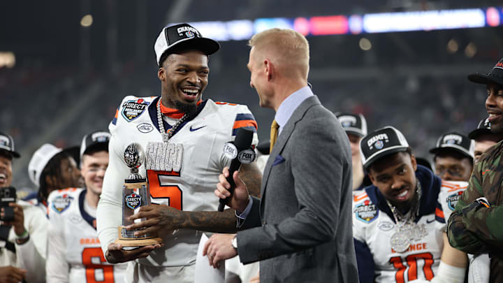 Syracuse's Alijah Clark was named the most valuable defensive player in the Holiday Bowl Syracuse's Alijah Clark was named the most valuable defensive player in the Holiday Bowl