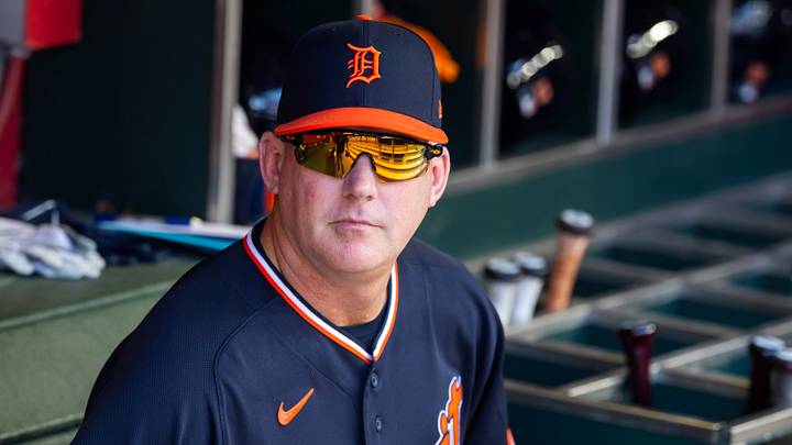Detroit Tigers manager AJ Hinch. Mandatory Credit: Mark J. Rebilas-Imagn Images