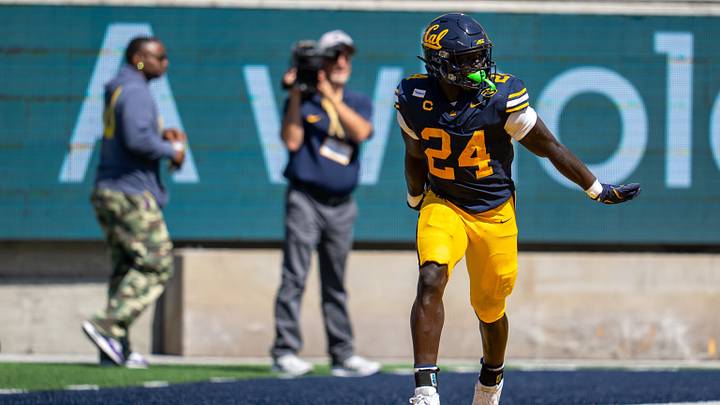 Adam Mohammed celebrates one of his three touchdowns against Wagner Adam Mohammed celebrates one of his three touchdowns against Wagner