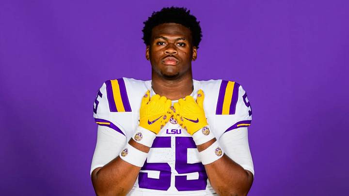 Lamar Brown poses for LSU media day Lamar Brown poses for LSU media day