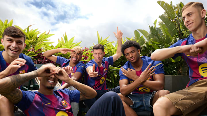 Barcelona have belatedly released their latest home kit.