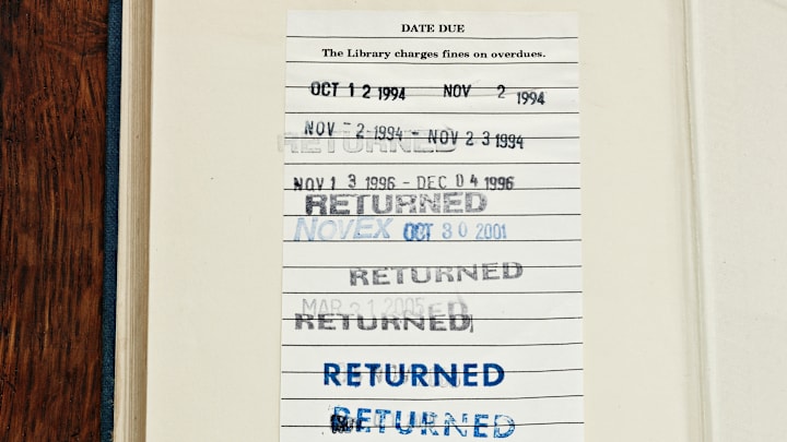 Fifty years is a long time to keep a library book.