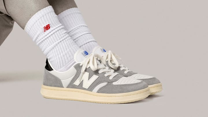 Storm Reid debuts the New Balance 500 as part of the brand's Grey Days celebration.