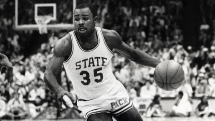 Mar 12, 1983; Atlanta, GA, USA; FILE PHOTO; North Carolina State Wolfpack guard Sidney Lowe (35) in