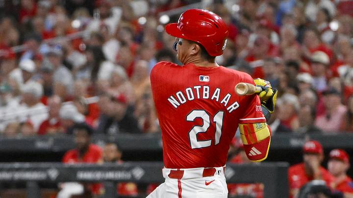 St. Louis Cardinals left fielder Lars Nootbaar
