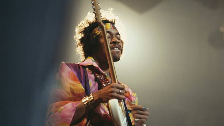 Jimi Hendrix playing guitar live At The Royal Albert Hall Jimi Hendrix playing guitar live At The Royal Albert Hall