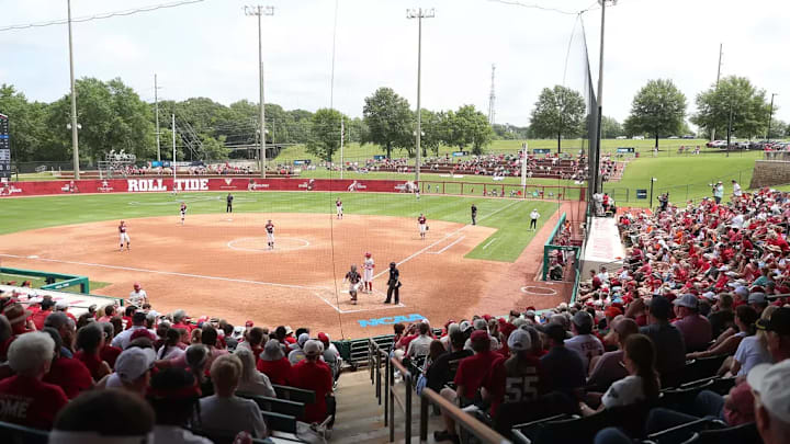 Overview of Rhodes Stadium against Virginia Tech during the NCAA Tuscaloosa Regionals at Rhoads Stadium in Tuscaloosa, AL on Saturday, May 17, 2025.