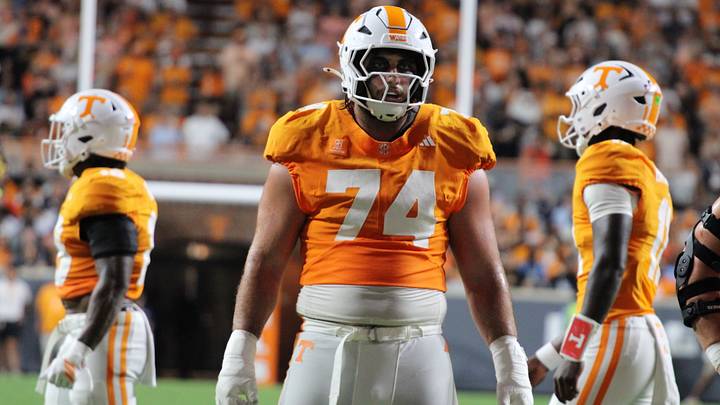 Shamurad Umarov on the football field against Kennesaw State Shamurad Umarov on the football field against Kennesaw State