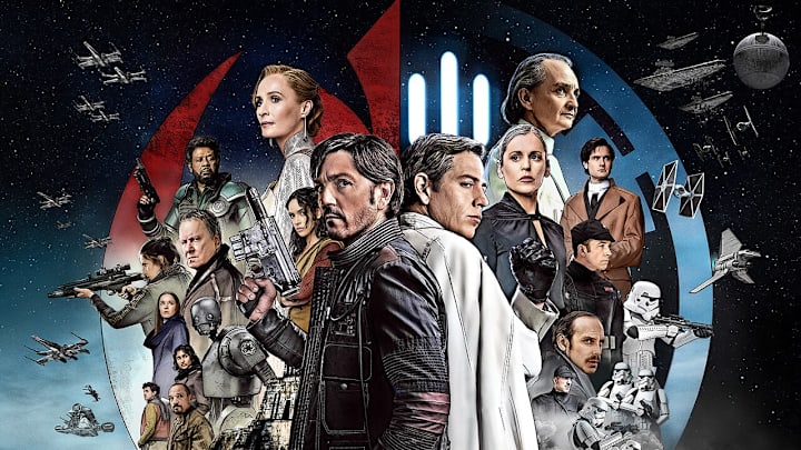 Star Wars: Andor final poster for Season 2 featuring the full cast. Image Credit: StarWars.com