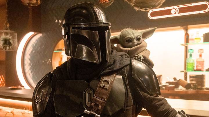 Din Djarin and Grogu in The Mandalorian and Grogu