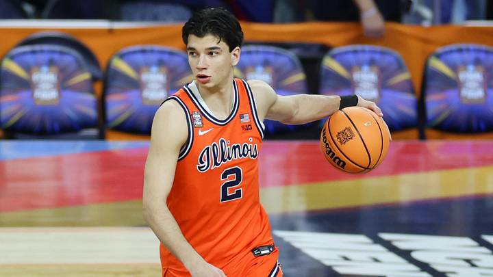 Apr 4, 2026; Indianapolis, IN, USA; Illinois Fighting Illini guard Andrej Stojakovic