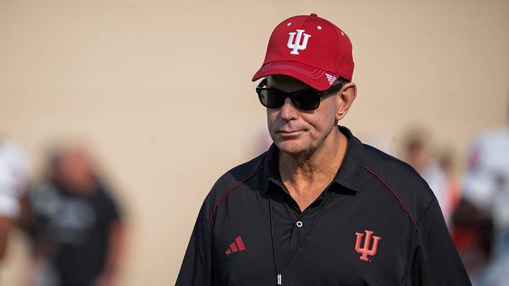 Head Coach Curt Cignetti during Indiana University's football camp practice on Thursday, Aug. 13, 2026.