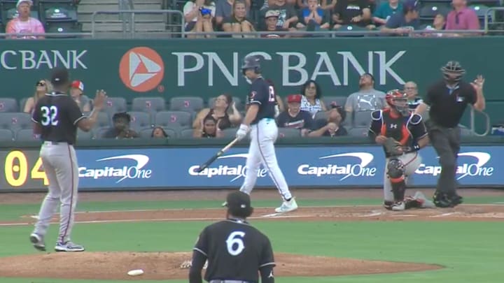 Everyone was surprised by the thunder during the Jumbo Shrimp-Tides game.