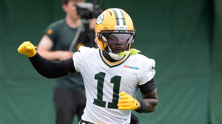 Green Bay Packers Jayden Reed (11) participates in mandatory minicamp Thursday, June 11, 2026, at the Don Hutson Center in Green Bay, Wisconsin. 