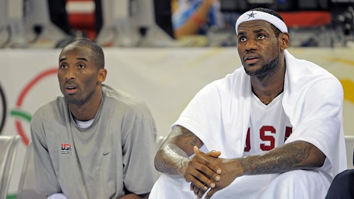 Beijing 2008 - Basketball - NBA's Los Angeles Lakers Kobe Bryant and Cleveland Cavaliers forward