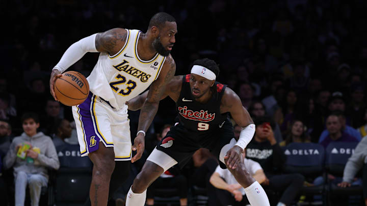 Portland Trail Blazers v Los Angeles Lakers
