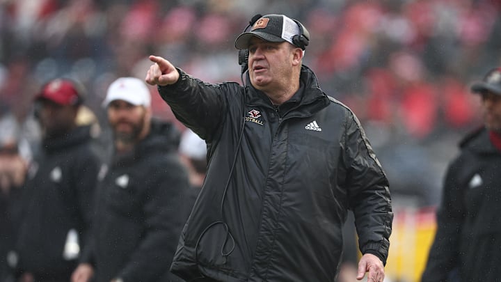 Dec 28, 2024; Bronx, NY, USA; Boston College Eagles head coach Bill O'Brien reacts during the first half against the Nebraska Cornhuskers at Yankee Stadium. Mandatory Credit: Vincent Carchietta-Imagn Images Dec 28, 2024; Bronx, NY, USA; Boston College Eagles head coach Bill O'Brien reacts during the first half against the Nebraska Cornhuskers at Yankee Stadium. Mandatory Credit: Vincent Carchietta-Imagn Images