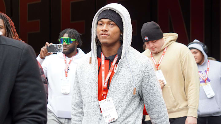 Tyler Atkinson visits OSU the day of the Ohio State Buckeyes' 38-15 win over the Indiana Hoosiers in an NCAA football game at Ohio Stadium in Columbus on Saturday, Nov. 23, 2024. Tyler Atkinson visits OSU the day of the Ohio State Buckeyes' 38-15 win over the Indiana Hoosiers in an NCAA football game at Ohio Stadium in Columbus on Saturday, Nov. 23, 2024.