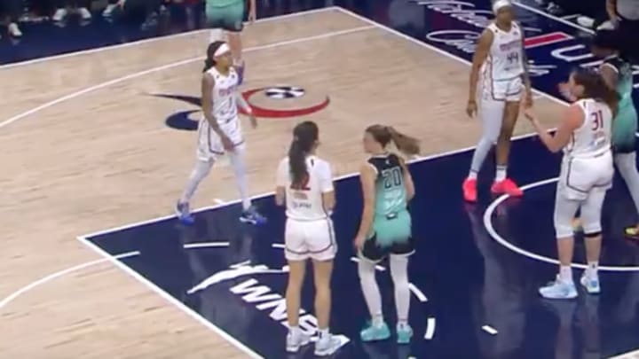 Ionescu converted an and-one basket over Citron, then let her know about it. 