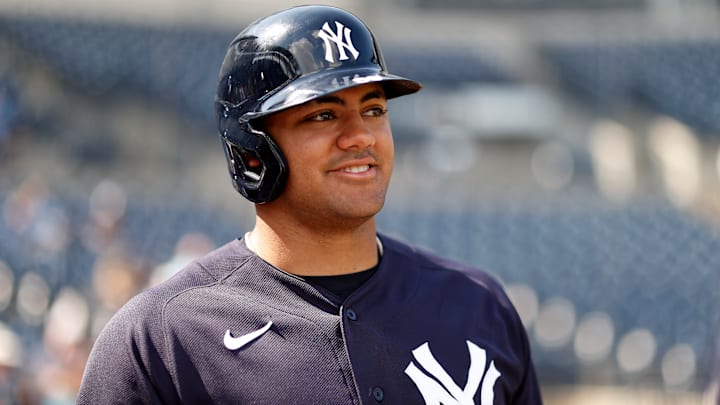 Jasson Domínguez aún no debuta en la casa de sus Yankees