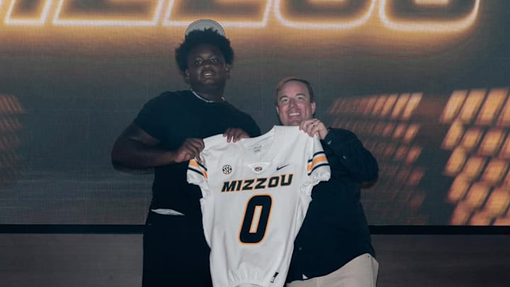 Little Rock Central defensive lineman Anthony Kennedy Jr. on his official visit to the University of Missouri on Sunday, June 22.