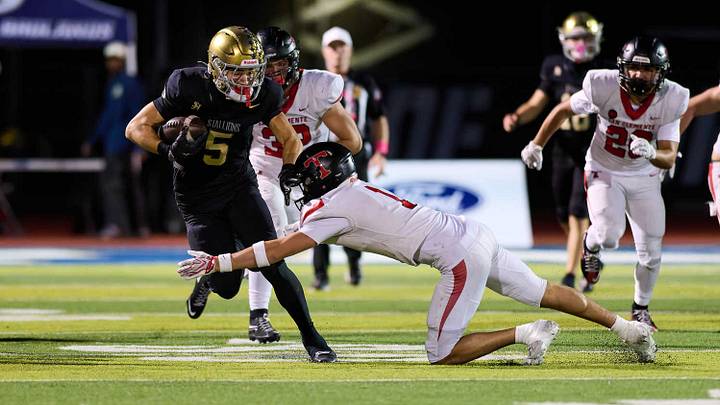 San Juan Hills takes on San Clemente in an Alpha League showdown on Friday, October 23, 2026.