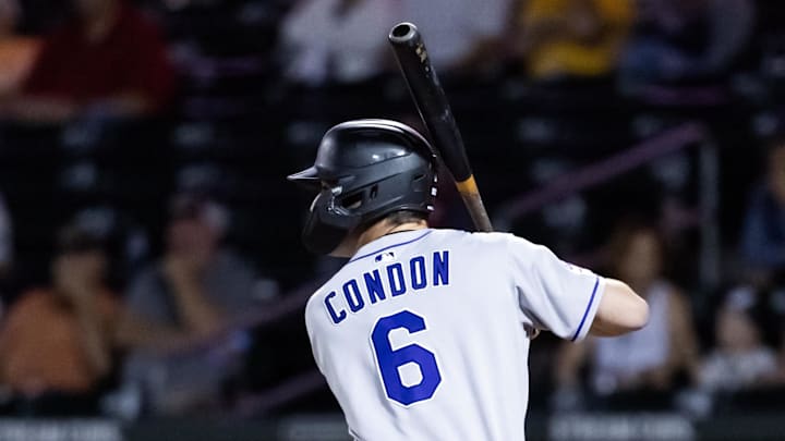 Nov 9, 2025; Mesa, AZ, USA; Colorado Rockies infielder Charlie Condon during the Arizona Fall League Fall Stars Game at Sloan Park. Mandatory Credit: Mark J. Rebilas-Imagn Images Nov 9, 2025; Mesa, AZ, USA; Colorado Rockies infielder Charlie Condon during the Arizona Fall League Fall Stars Game at Sloan Park. Mandatory Credit: Mark J. Rebilas-Imagn Images