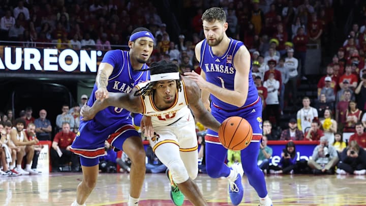 Iowa State's Keshon Gilbert (with ball)