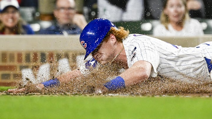 Chicago Cubs outfielder Owen Caissie.