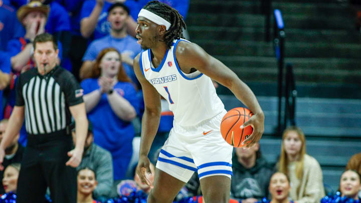 Boise State Broncos forward O'Mar Stanley. Boise State Broncos forward O'Mar Stanley.