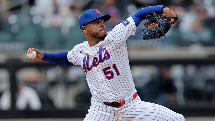 Apr 30, 2026; New York City, New York, USA; New York Mets starting pitcher Freddy Peralta (51) pitches against the Washington Nationals during the first inning at Citi Field. Mandatory Credit: Brad Penner-Imagn Images Apr 30, 2026; New York City, New York, USA; New York Mets starting pitcher Freddy Peralta (51) pitches against the Washington Nationals during the first inning at Citi Field. Mandatory Credit: Brad Penner-Imagn Images
