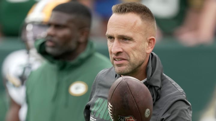 Green Bay Packers defensive coordinator Jeff Hafley is shown before their preseason game against there Seattle Seahawks Saturday, August 23, 2025 at Lambeau Field in Green Bay, Wisconsin.
