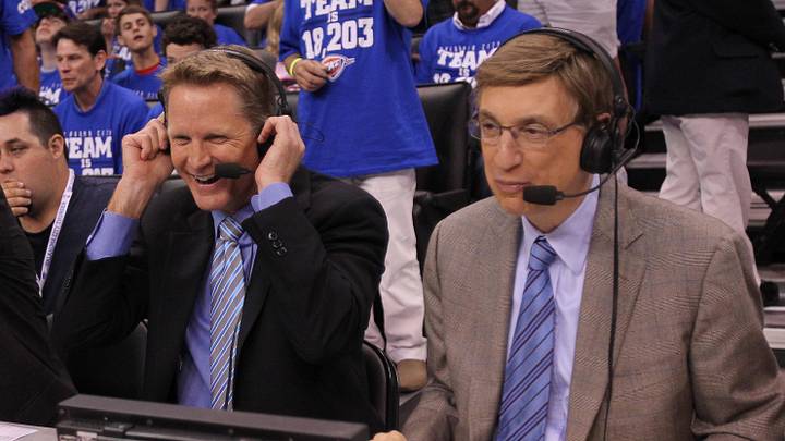 Steve Kerr called games for TNT for several years in the early 2000s.
